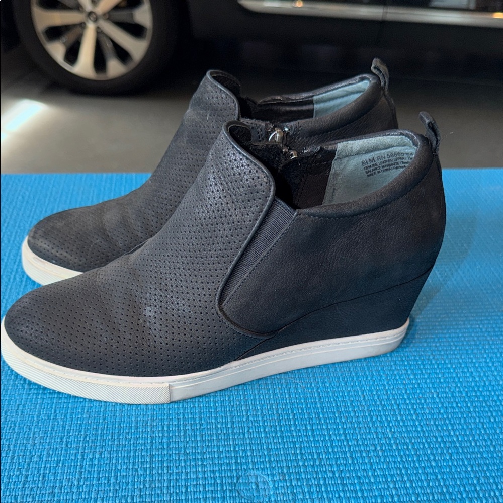 Caslon Wedge Slip-On Sneakers in Black 
8 1/2